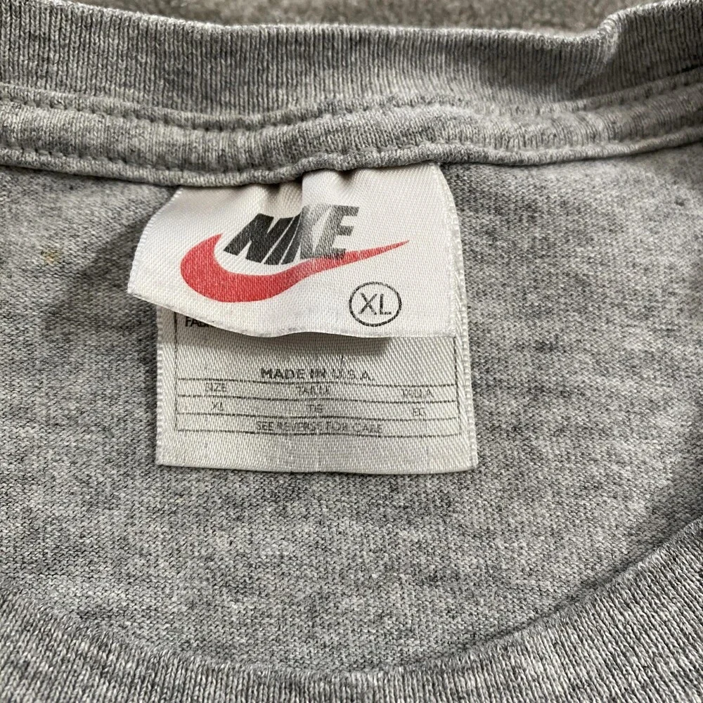 Vintage Nike Shirt Youth XL Gray 10 Feet High & Rising Made USA Basketball 90s